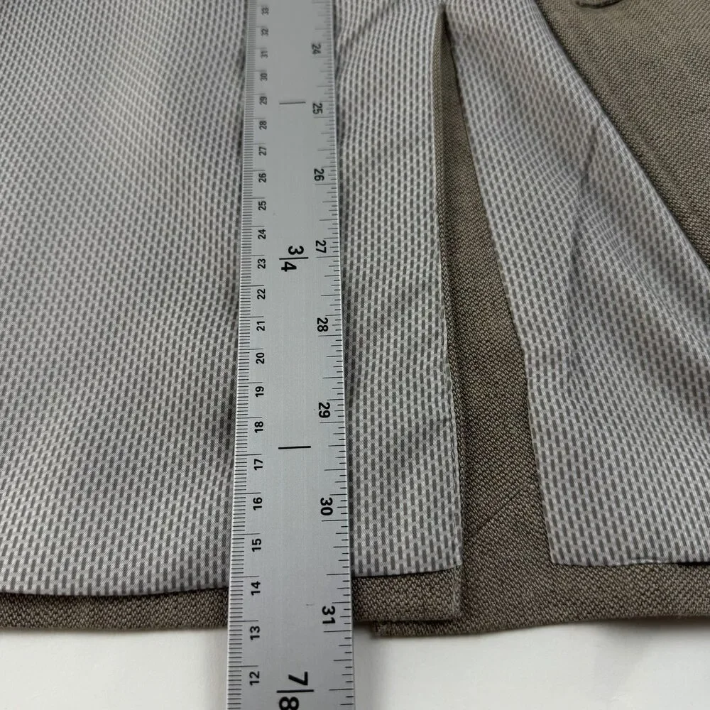 Banana Republic Mens 40L Linen Sportcoat Beige Khaki Tailored Fit Surgeon Cuffs